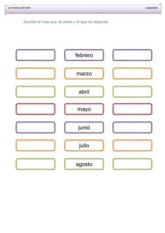 Los meses del año 2