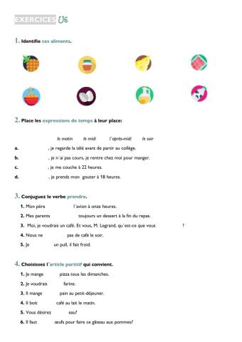 Rattrapage U6,-1º ESO