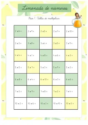 Limonada de números 2º