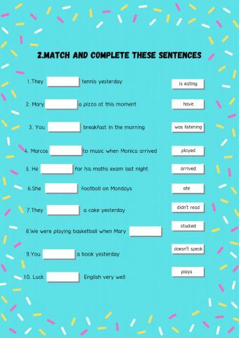 Present and past forms