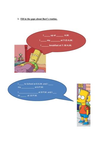 Bart's routine