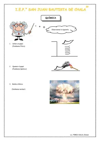 Fenómenos de la materia