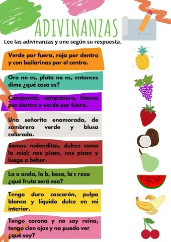 Adivinanzas de frutas
