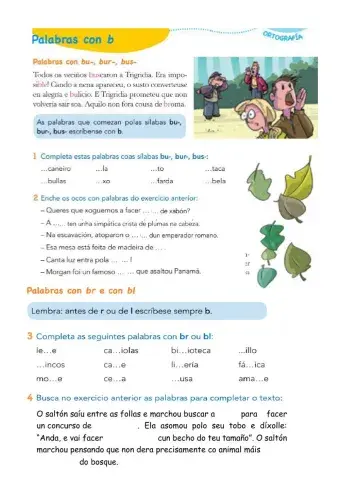 Palabras con b (bur, bus, bl)