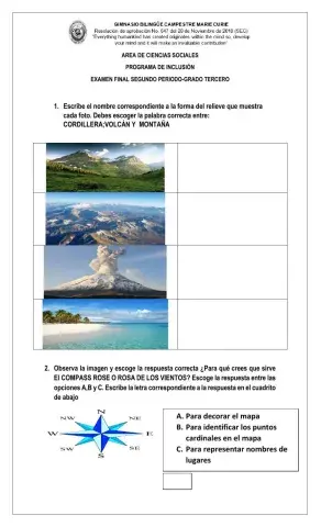 Examen final de ciencias sociales