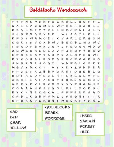 Goldilocks Wordsearch