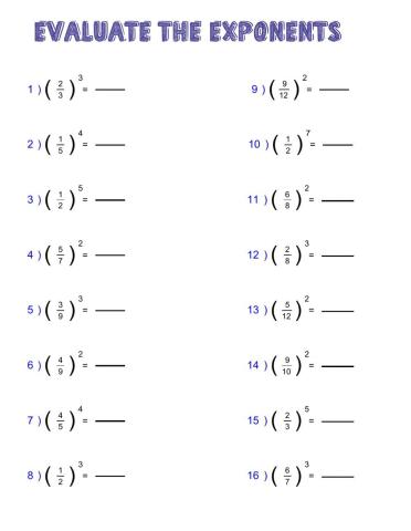 Power of fractions