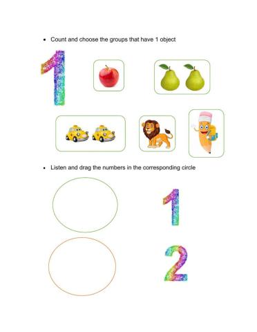 A2 worksheets. Numbers 1 2 Worksheets. One or two Worksheet.