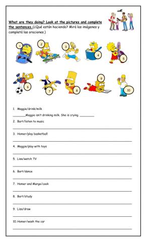 Present Continuous - EXTRA 4th Form