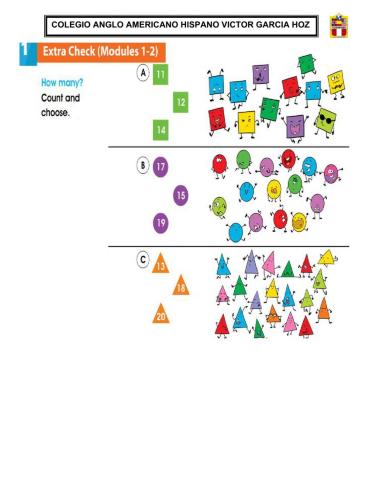 Review shapes and numbers