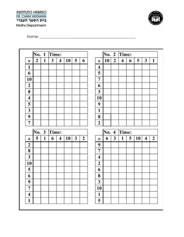 Time Table Challenge