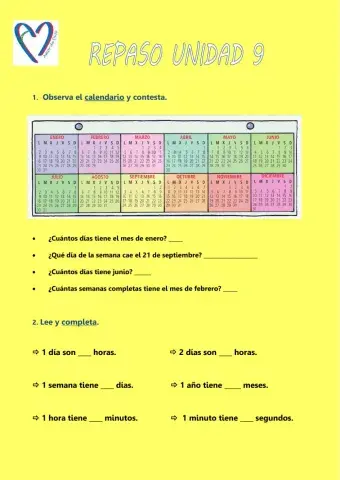 Repaso Unidad 9 Mates - 3º EP