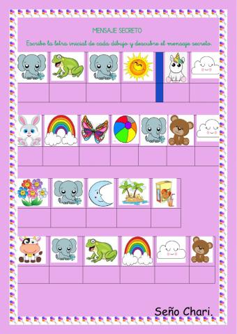 Mensaje secreto (masculino)