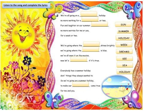 Summer Holidays Song