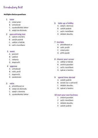 Life events and stages