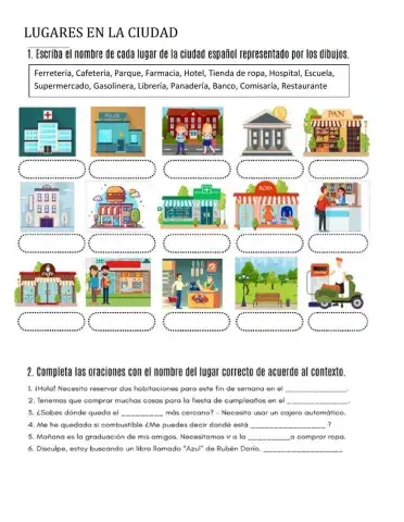 Lugares en la ciudad