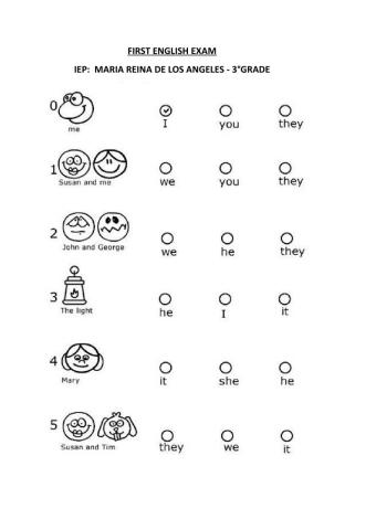 Personal pronoun, RESPONDEMOS CORRECTAMENTE