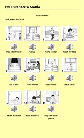 Routine verbs