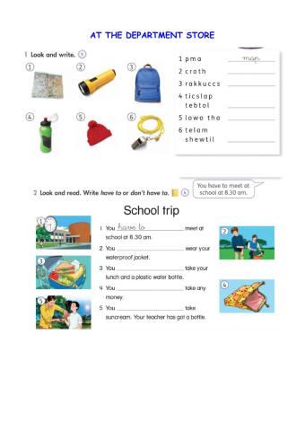 At the Department Store