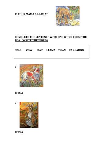 IS YOUR MAMA A LLAMA? ANIMALS