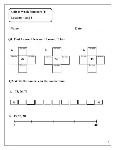Unit 1 lesson 4 and 5
