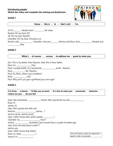 Greetings and introductions