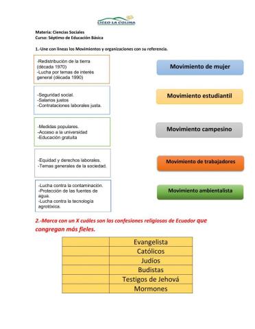 La sociedad se organiza