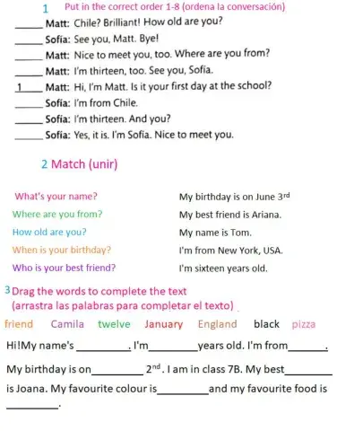 Wh- Personal questions