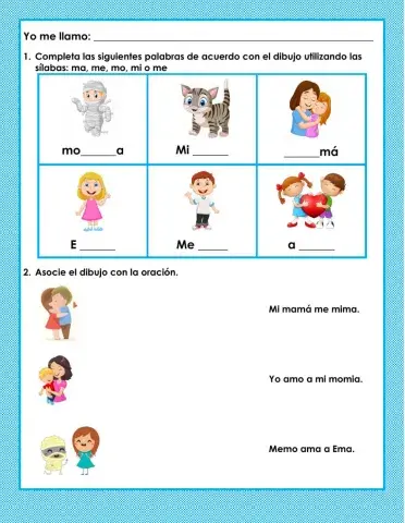 Familia de sílabas ma