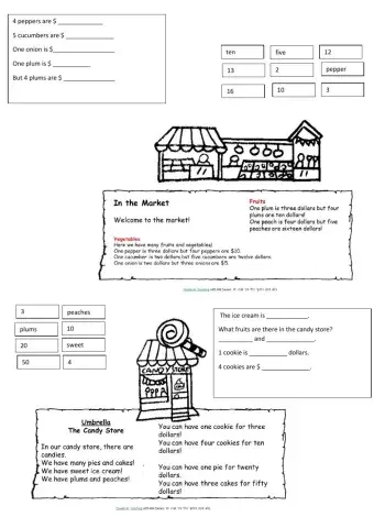 The Market and The Candy Store