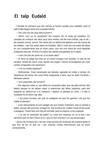 El talp Eudald