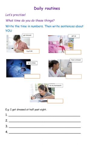 Daily routines