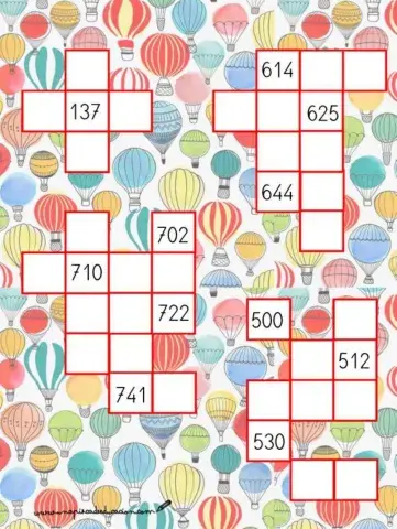 Tabla de los números