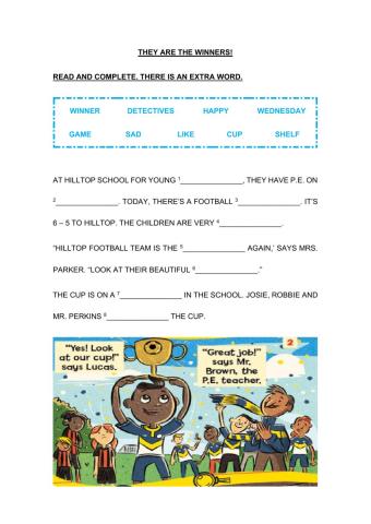 Hilltop School for Young Detectives - Cloze 1