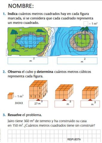 El metro cuadrado y el cúbico