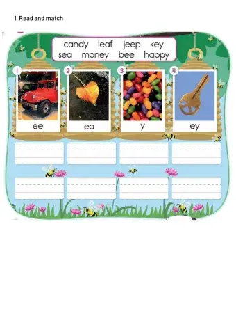 Phonics (-ee-, -ea-, -y, -ey)