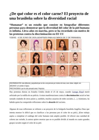 ¿Cuál es el color carne?