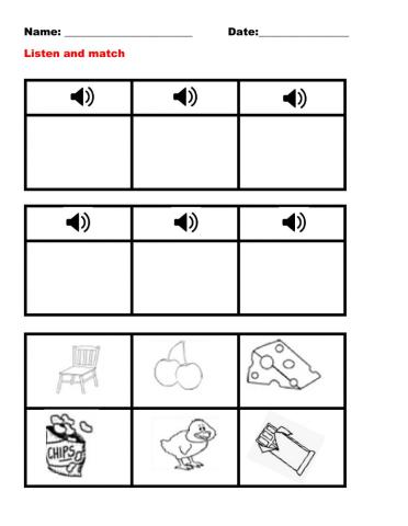 Listen and match digraph ch