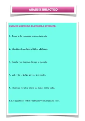 Análisis sintácticos