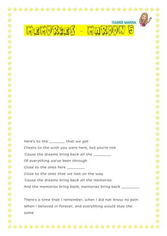Memories Maroon 5 Lyrics