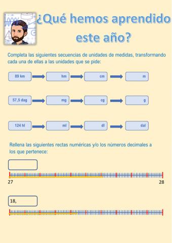 ¿Qué hemos aprendido en matemáticas?