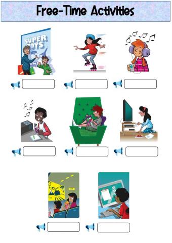 Free-Time Activities Vocabulary