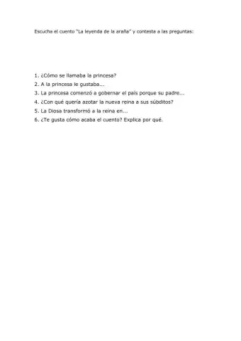 La leyenda de la araña