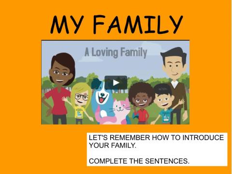 My family-grammar check
