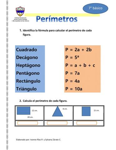 Calcular perímetro de polígonos