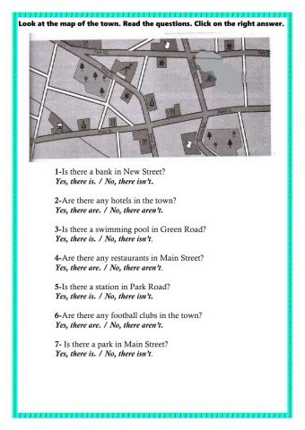 Look at the map. Choose the correct option