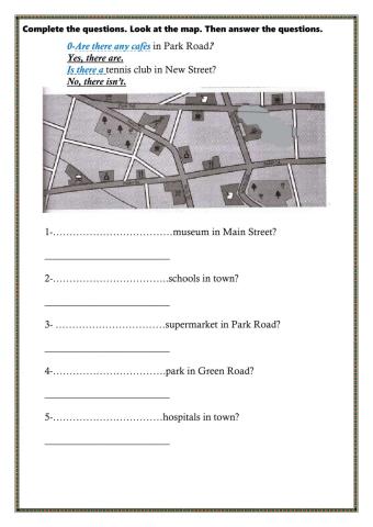 Complete the questions.