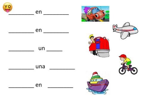 El transporte y los verbos