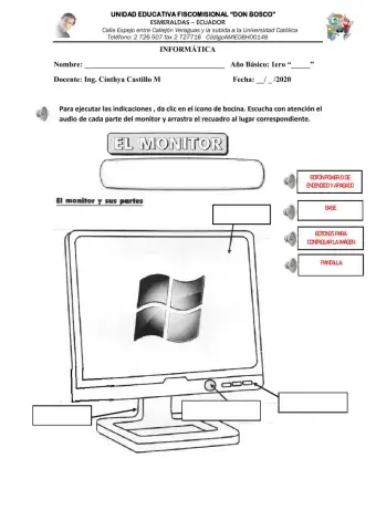 Partes del monitor