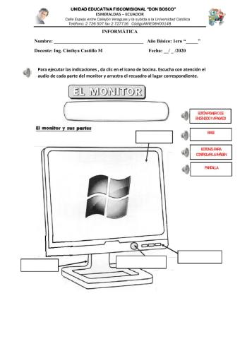 Partes del monitor